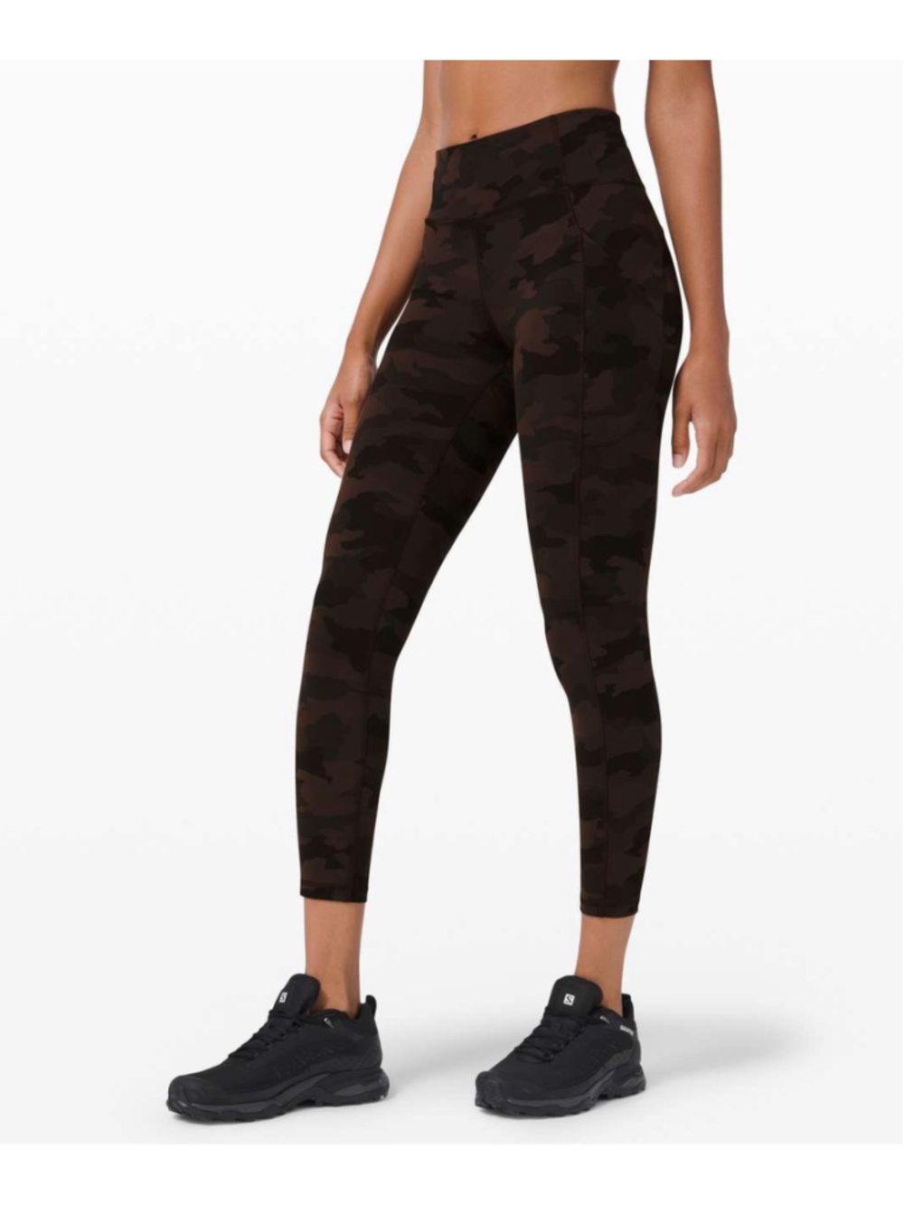 Lululemon Invigorate High-Rise Crop 23" Heritage 365 Camo Brown Earth Multi Sz4